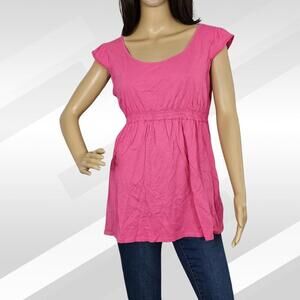 2/$20 GAP Pink Sleeveless Maternity Top Size M | Comfy & Stylish Pregnancy Wear